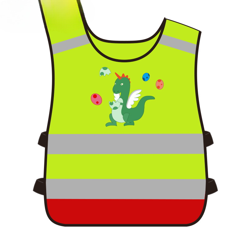 SFVest chaleco reflectante para niños a través de la carretera ropa de seguridad de tráfico para niños de jardín de infantes ropa reflectante de seguridad para estudiantes