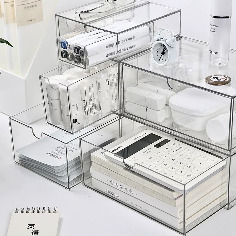 Rectangular high quality acrylic storage box