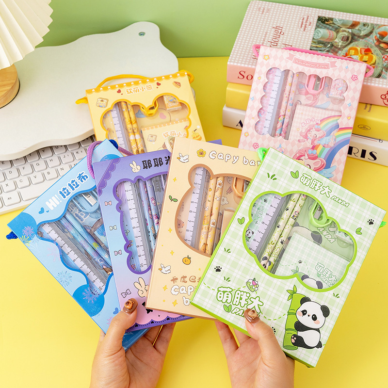 Preferred Stationery Set, Primary School Student Gift Box, Children's Gift, School Supplies, Portable Cartoon Stationery Set Preferred Stationery Set, Primary School Student Gift Box, Children's Gift, School Supplies, Portable Cartoon Stationery Set