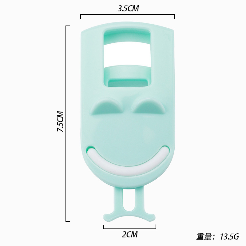 Mini Rizapestañas Portátil de Plástico, Sin Pellizcar, Clip de Pestañas de Gran Ángulo