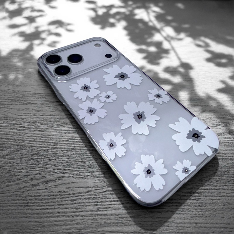 韩风女款花影适用iPhone17promax花朵手机壳苹果17Pro保护套高端|undefined