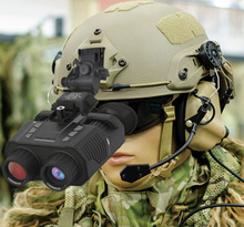 红外线军迷头戴头盔式高清夜视仪望远镜美式双筒NV8000数码夜视仪