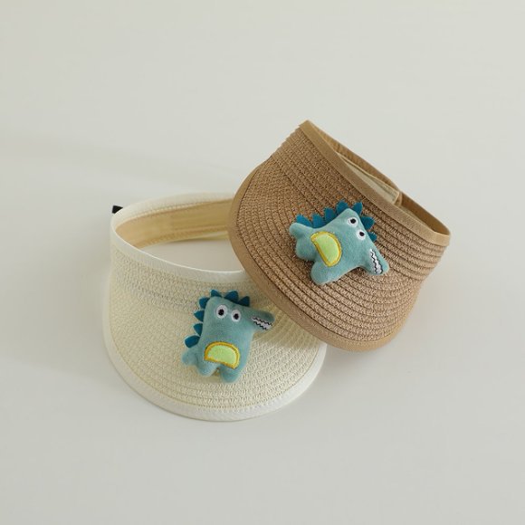 Sombrero solar para niños sombrero de paja de verano bebé gorra de paja de dibujos animados encantador sombrero de sol bebé transpirable de verano