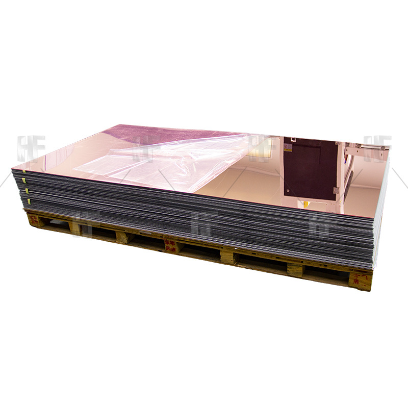 香槟色亚克力大张镜可激光切割uv打印亚克力镜子颜色塑料镜片