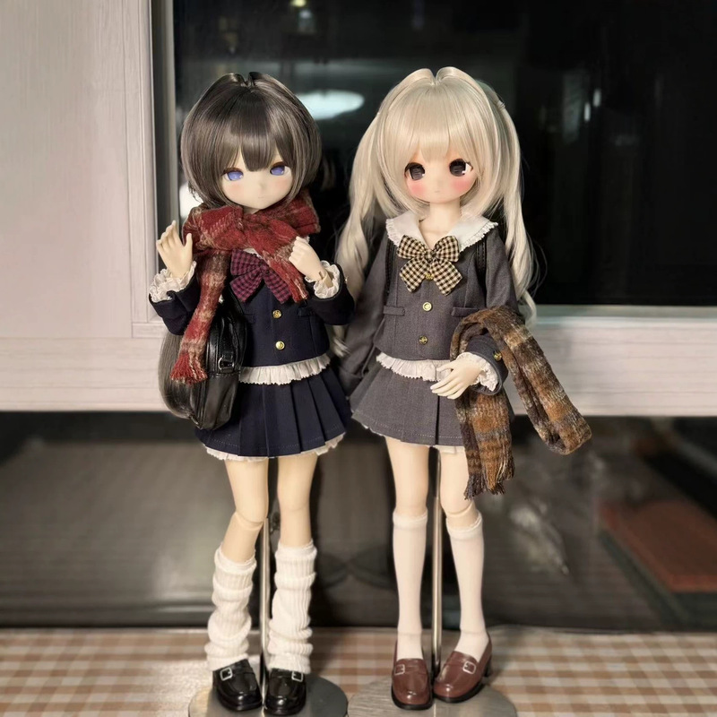 Universal Bjd Doll Clothes Set for High School Uniforms, Suitable for Bjd Cherry Body and Dali Dali Body, Academy Style Universal Bjd Doll Clothes Set for High School Uniforms, Suitable for Bjd Cherry Body and Dali Dali Body, Academy Style