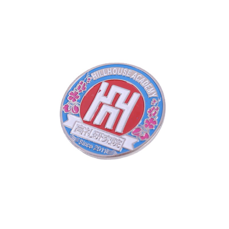 珐琅金属徽章制定公司logo烤漆纪念章创意勋章班徽校徽纪念章免费
