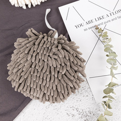 Japanese-style Chenille Hand Towel Hanging Type Hand Towel, Thickened Absorbent and Quick-Drying for Kitchen, Cute Cloth for Bathroom, Nordic Style