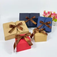 Высококачественная подарочная упаковочная коробка DIY Love Box Коробка из крафт-бумаги Небольшая подарочная коробка для свадебного подарка чайный пакет