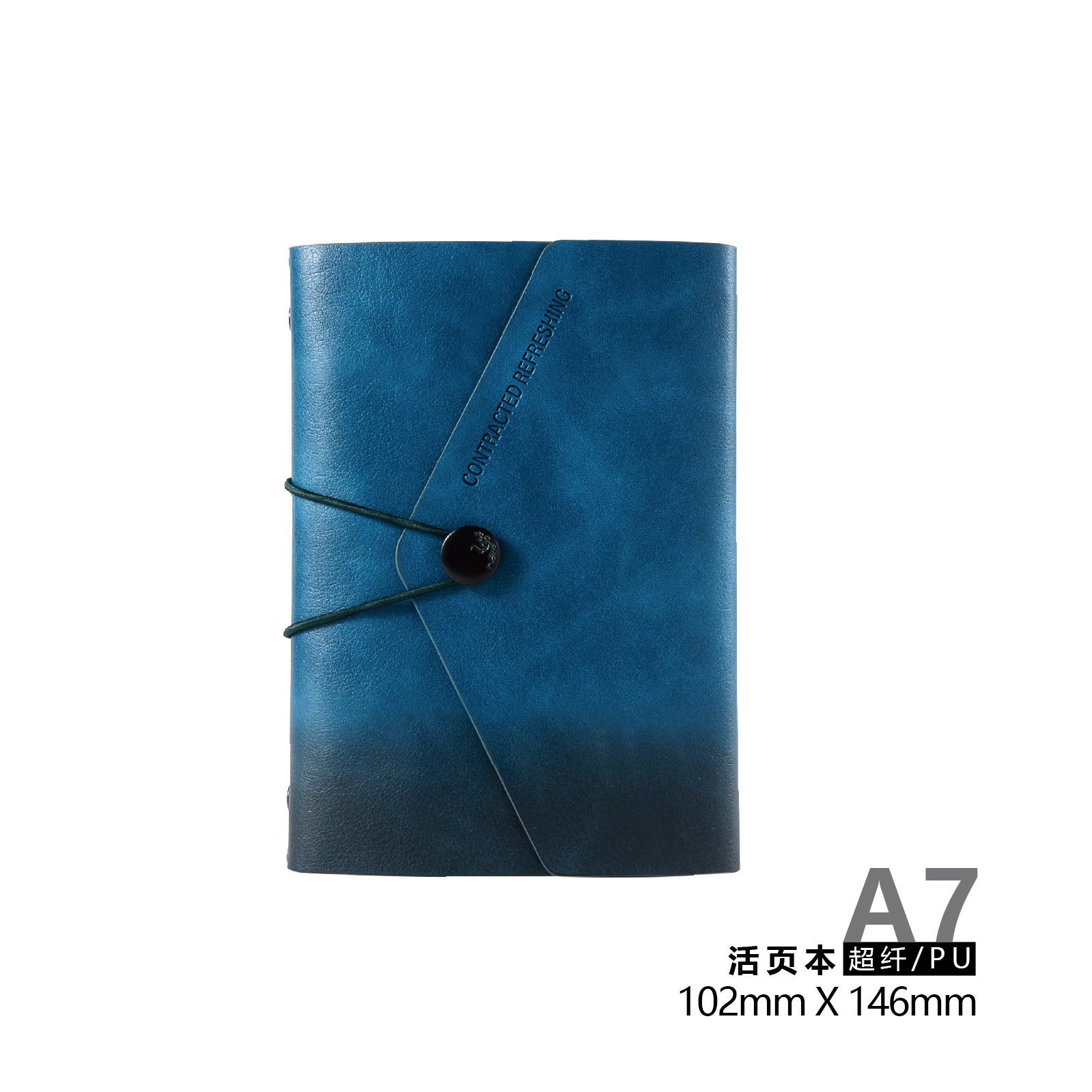 Cuerpo de ultrafibra A6 cuaderno de hoja de alta visualización de color gradiente de ultrafibra A7 cuaderno suave con logotipo impreso