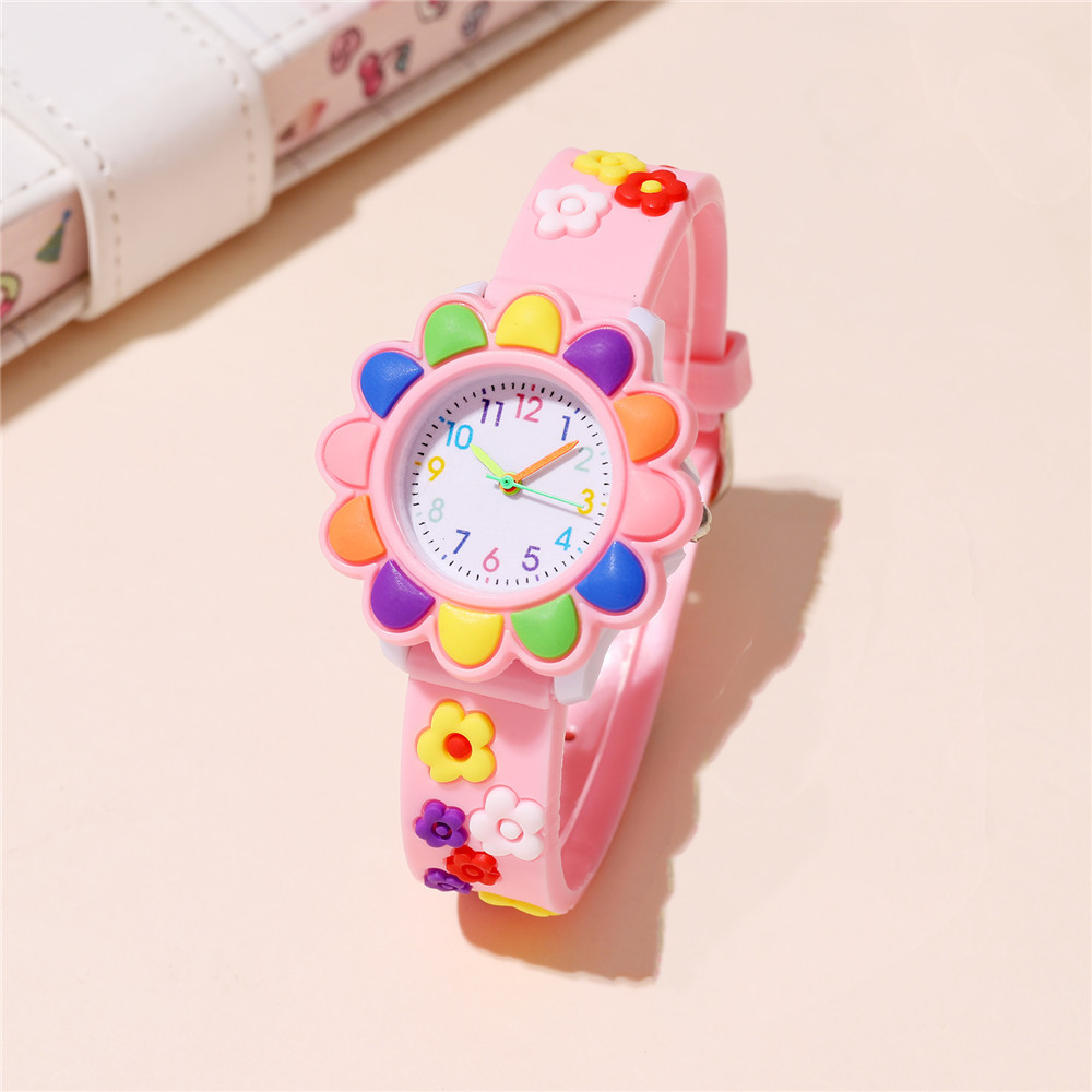 Cartoon Style Flower Buckle Quartz Kids Watches display picture 1