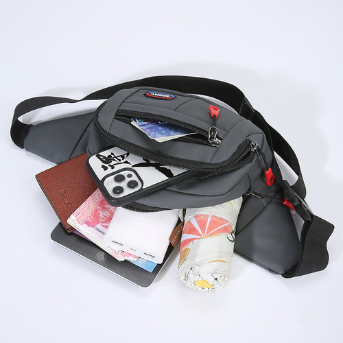 Trendy, fashionable and energetic shoulder bag, casual and lightweight men's chest bag, urban simple shoulder bag, daily travel waist bag