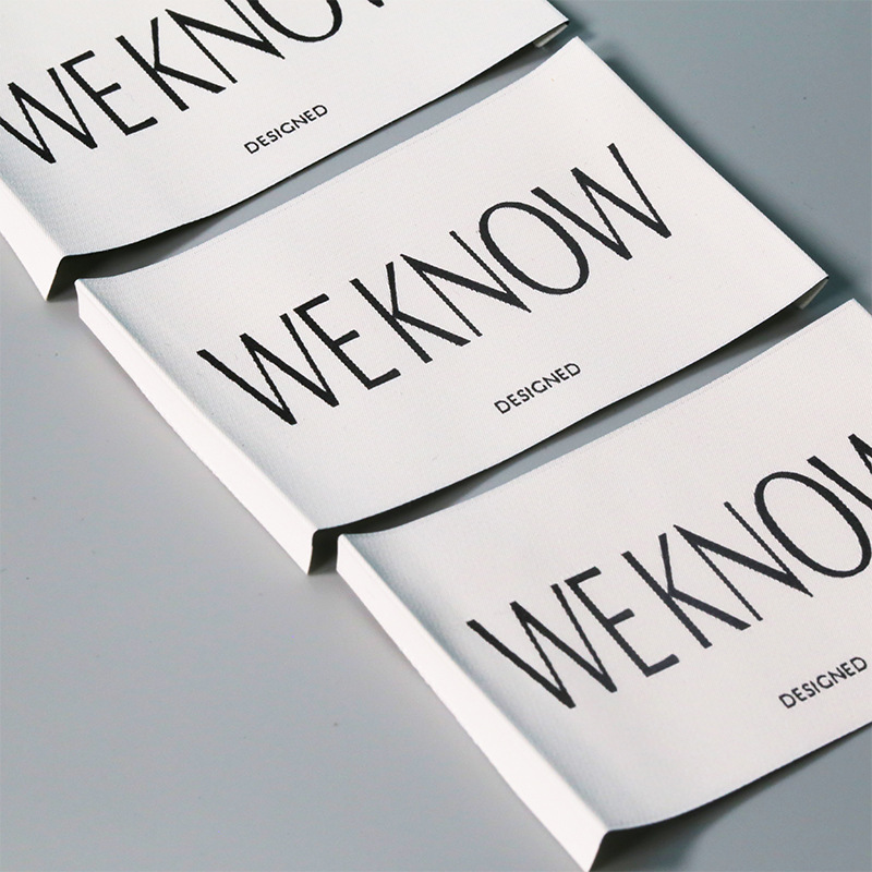 运动服饰耐用织标领标涤纶织唛颜色图案可选 时效快 免费出样