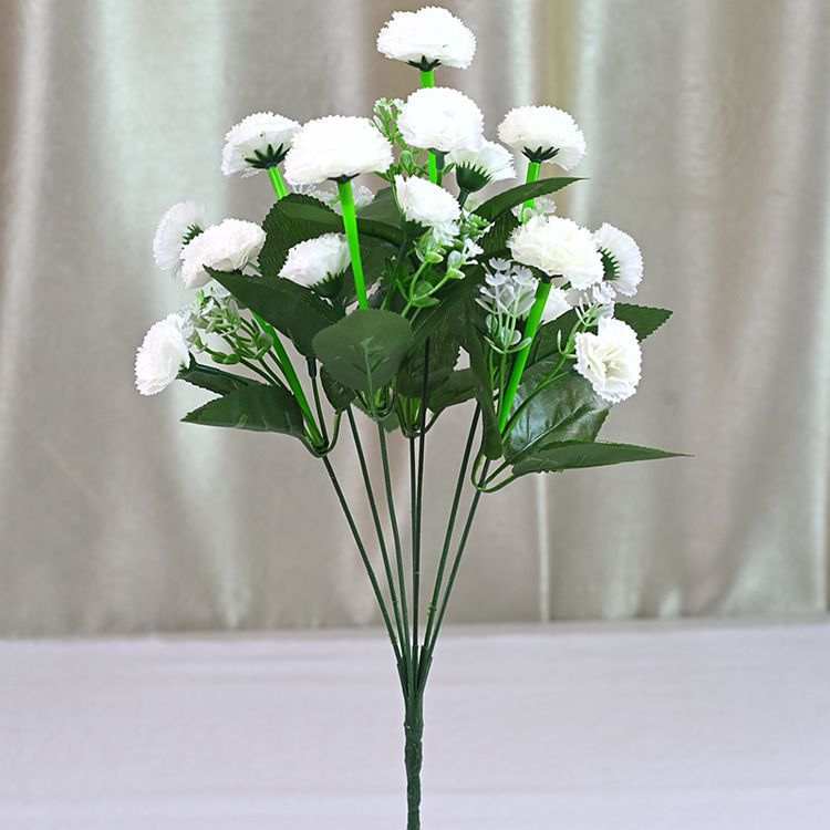 Fábricas al por mayor para dibujar flores de simulación personalizadas 7 horquilla 21 claves en el hogar escenario de diseño de flores decorativas