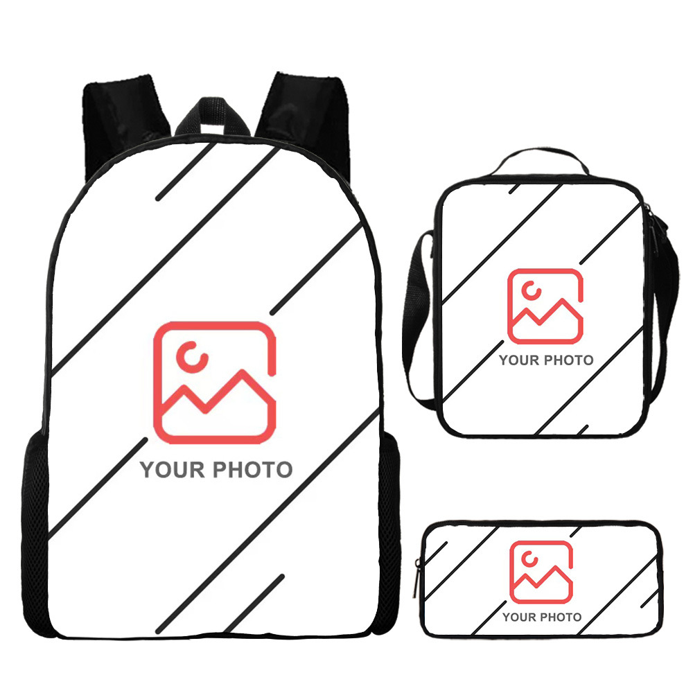 Directo de fábrica de dibujos animados mochila lápiz coolomi primaria y secundaria estudiantes de gran capacidad de impresión bolsa de tres piezas conjunto