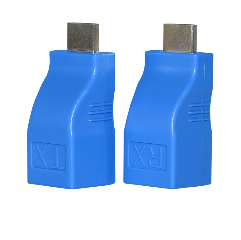 Удлинитель HDMI на 30 м по одному сетевому кабелю (RJ45), передатчик/усилитель сигнала 4K30, стабильная передача