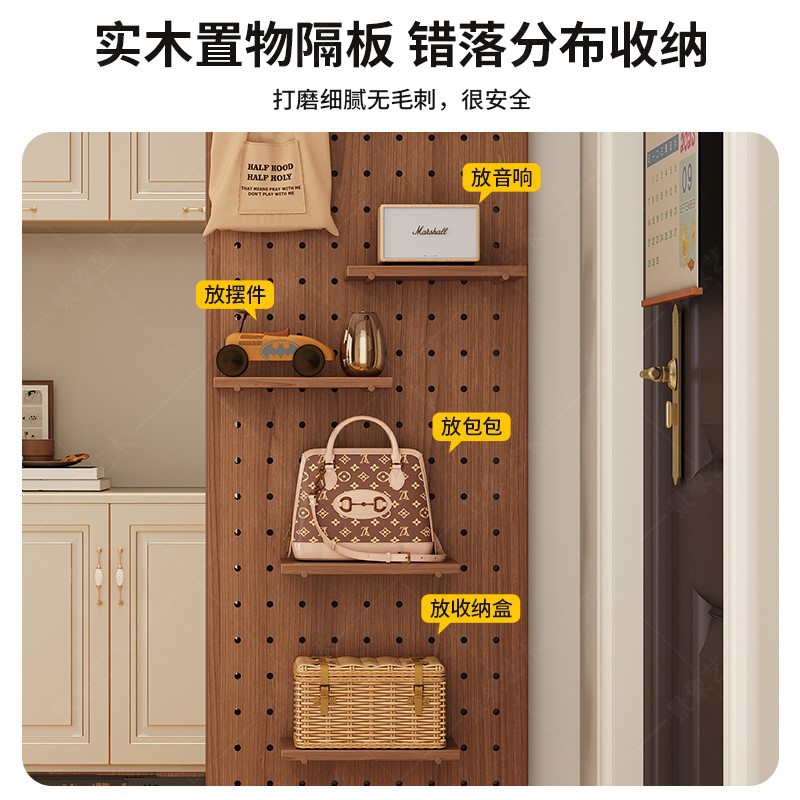 Espejo de vestir de madera sólida, puerta de entrada doméstica cerrada, espejo de cuerpo entero empujado y tirado, espejo de prueba de pared