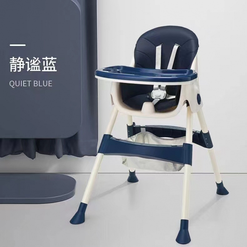 Mesa y silla de comedor multifuncional, mesa y silla de comedor para bebés, silla de comedor plegable portátil para bebés y niños