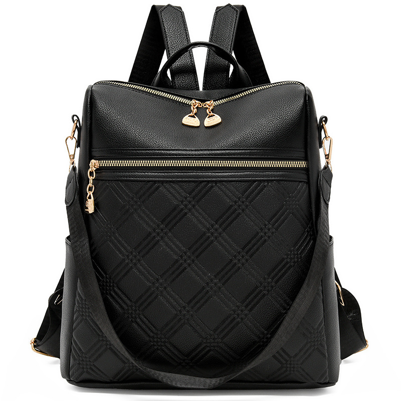 Mochila en relieve para mujer 2024 nueva moda para mujer mochila de viaje de ocio de gran capacidad