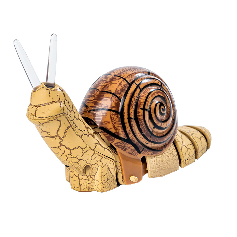 Realistic lightweight movable snails with light, toy, remote control, pet
