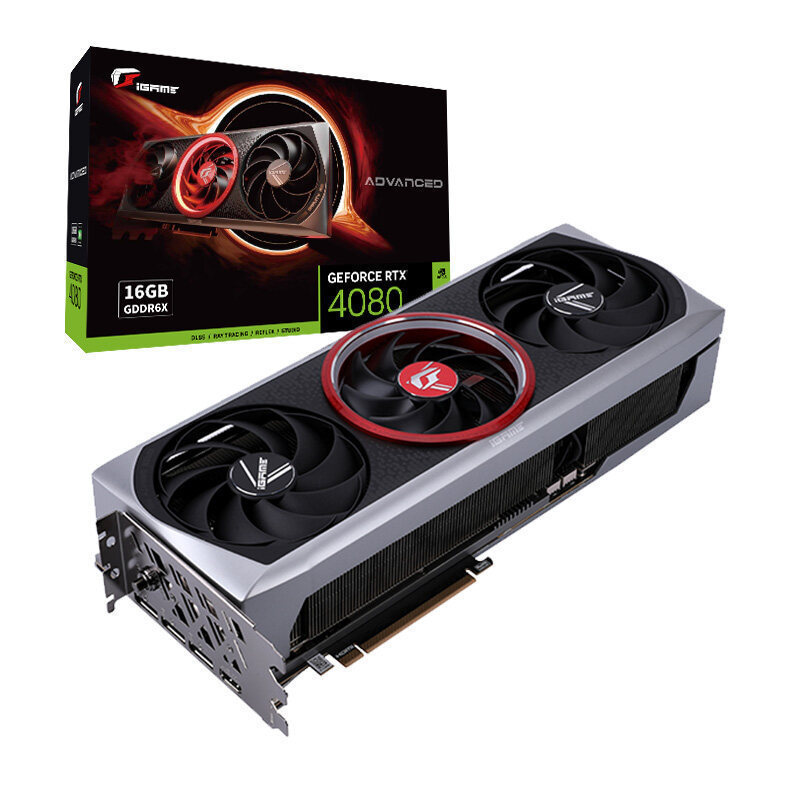 iGame GeForce RTX 4080 16GB Advanced OC电台式机电竞游戏显卡