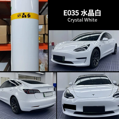 Auto Color Change Film – bright black and white nado gray - crystal-bright-white-die-continuation-grade-2-years-warranty