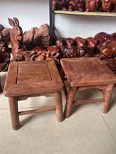 越南缅甸花梨木原木加厚小方凳四方板凳实木凳子换鞋凳有榫头