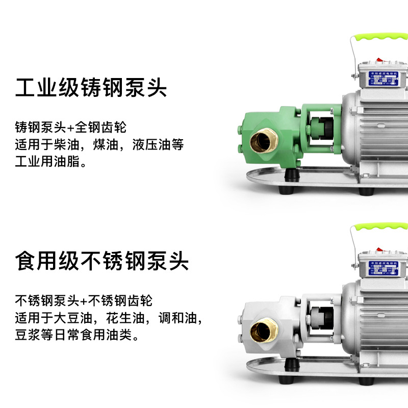 上海边科自吸式齿轮泵不锈钢电动抽油泵高粘度柴油食用油220V380V