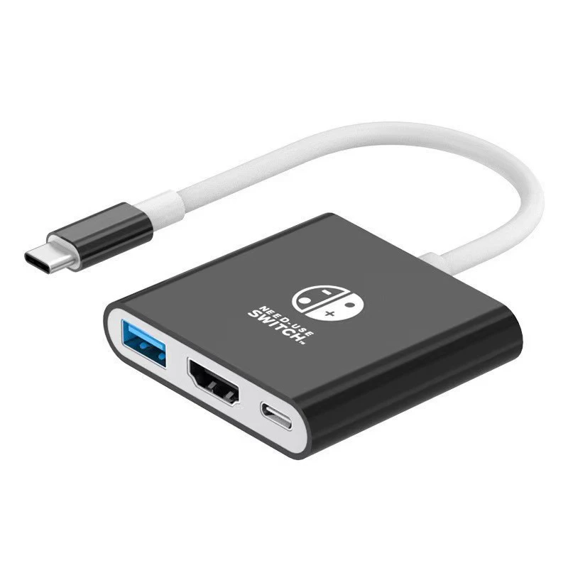 Type-c three-in-one docking station supports switch4K60HZ HD laptop 3.0 USB docking station