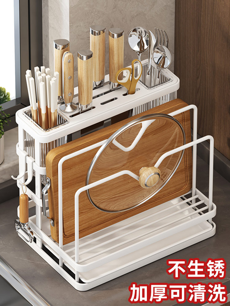Kitchen knife stand storage rack 2025 new style chopsticks drum…