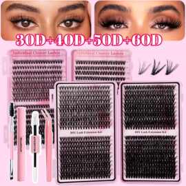Lash Clusters Kit 800Pcs Individual Cluster Lash Extensions