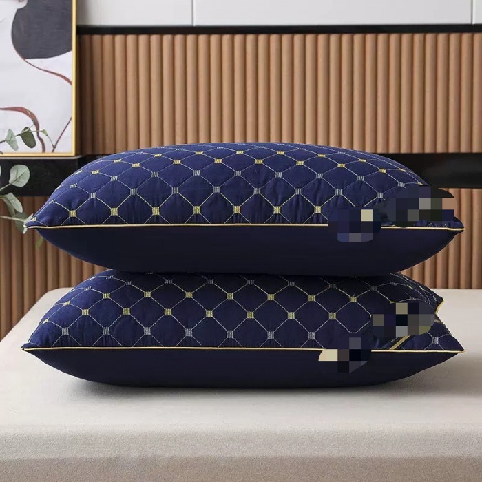 안개꽃 단면 노란색 가장자리 네이비 블루