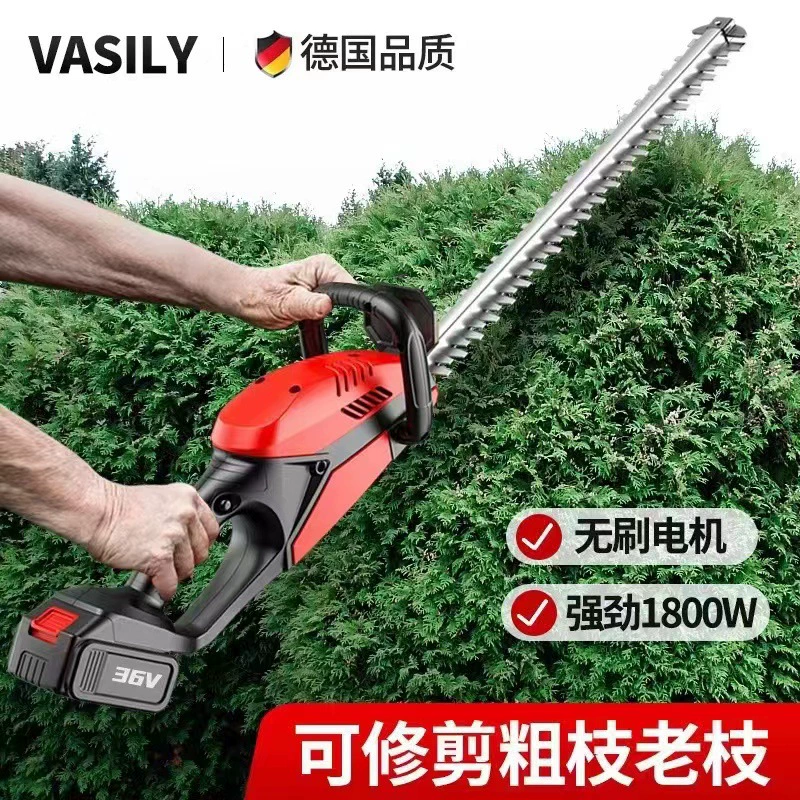 Электрический триммер для живой изгороди с двойным ножом бытовой садовый сбор чая машина для забора чайного дерева литиевая батарея перезаряжаемый многофункциональный триммер