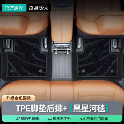 Ayaqaltılar (Kovriklər) X3/X1/X5, 3 Series, and 5 Series, as - rear-row-double-layer-oem-grade-tpe-floor-mats-black-galaxy-blanket-leave-car-model-in-comments