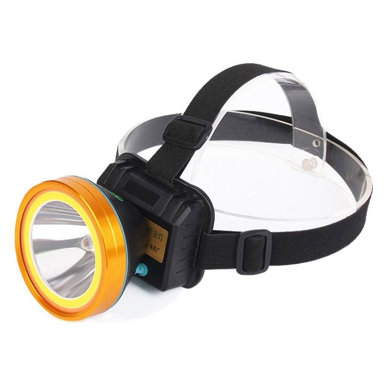 Factory private model gathering and dispersing dual-light blue light fishing lamp strong light long-range LED rechargeable night fishing headlight Thailand miner's lamp