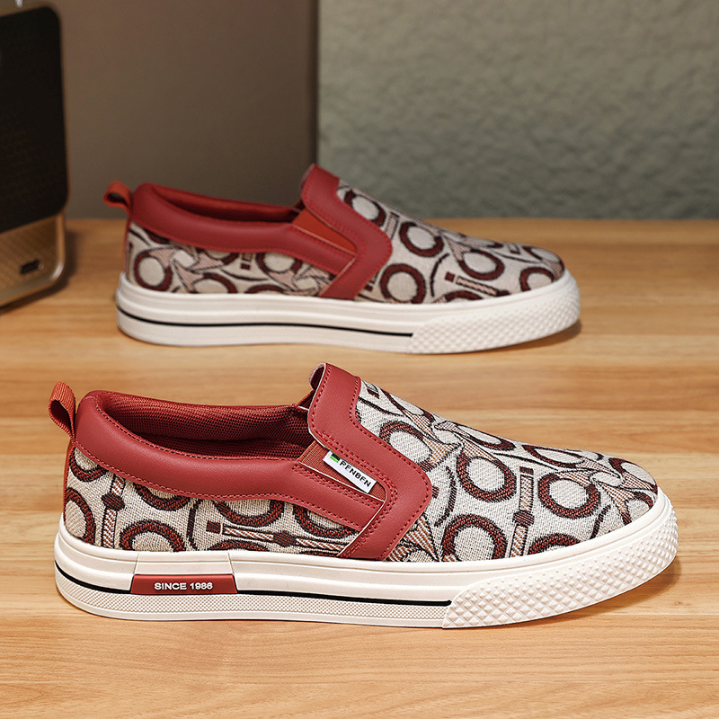 Personalidad de los hombres Primavera y verano Tendencia de corte bajo Zapatos de lona de todo fósforo Casual al aire libre Zapatos perezosos cómodos y transpirables