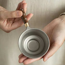 便携纯钛茶漏茶滤家用滤茶器茶隔茶叶过滤器滤网功夫茶具茶道配件