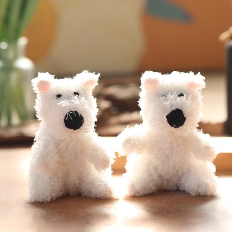 Llavero de peluche perrito, lindo, viral en Douyin, colgante para bolso, regalo