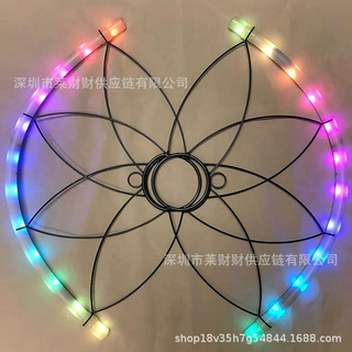 【现货】跨境亚马逊新款Vibrant LED Flow Fans炫彩LED流水扇