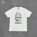 XX012 White/Yellow Yellow Camo Small Ape Head Letters