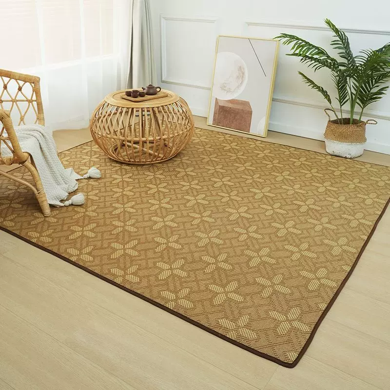 夏季藤席榻榻米凉席地垫夏凉垫客厅卧室飘窗垫子家用防滑卧室地毯