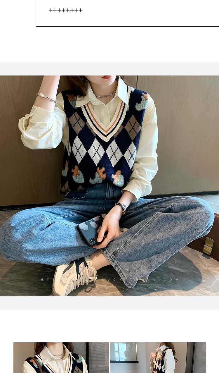 针织马甲背心女新款洋气内搭上衣百搭可外穿2023外搭叠穿小马甲 pic 16