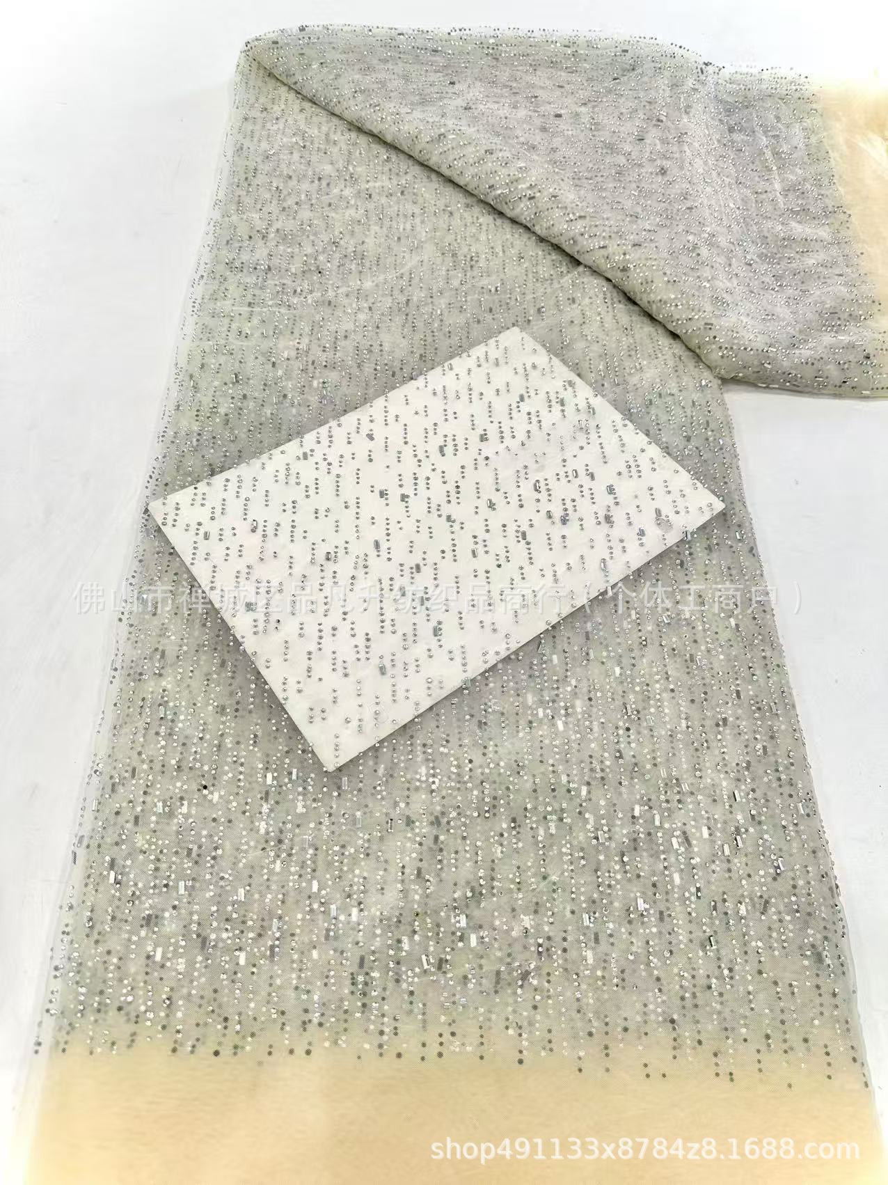 Tejido de diamante caliente tela de malla de diamante imitación tela de malla de diamante australiana ropa de moda de mujer ropa de moda bolsa accesorios tela