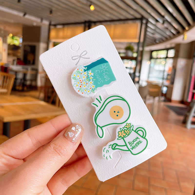 Horquilla para niños dibujos animados animal Chica clip lindo bebé chica Bangs clip lateral pelo roto acabado accesorios para el cabello al por mayor