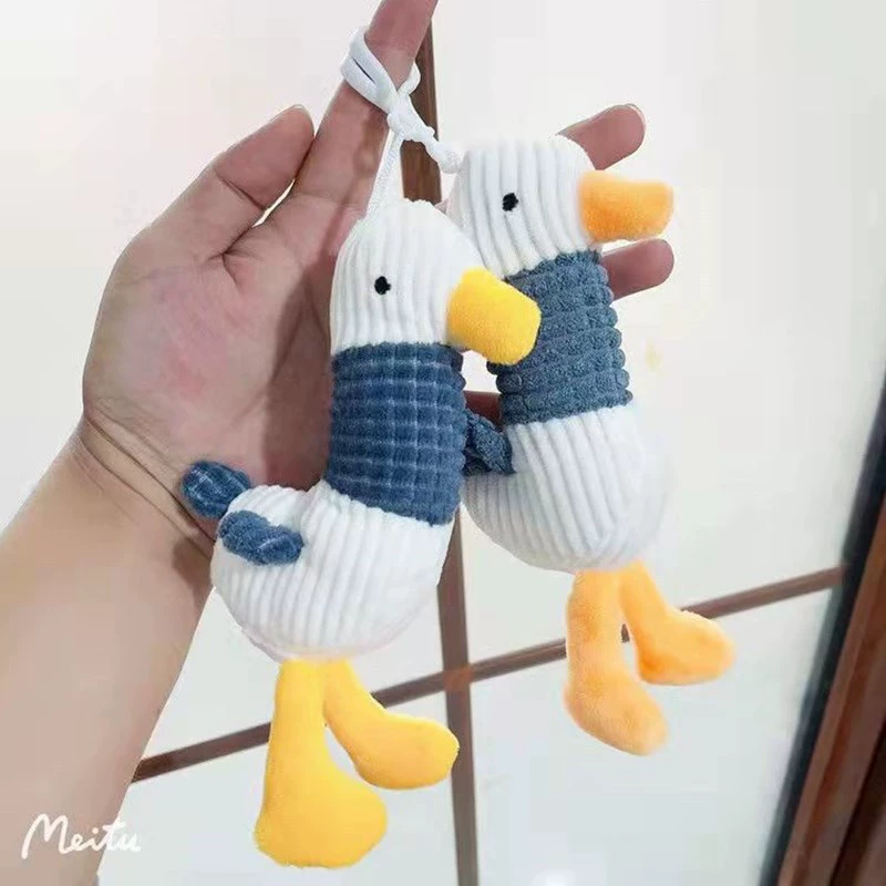 Милая плюшивая cartoon подвеска, кукла, рюкзак, украшение сумки, брелок, стиль высокого качества, утка