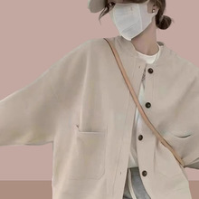 2025春秋季新款女士短外套开衫卫衣棒球服休闲风洋气夹克上衣女装