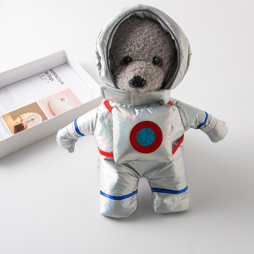 Halloween funny astronaut self-supporting costume small and medium-sized dog funny transformation costume cat pet clothing supplies