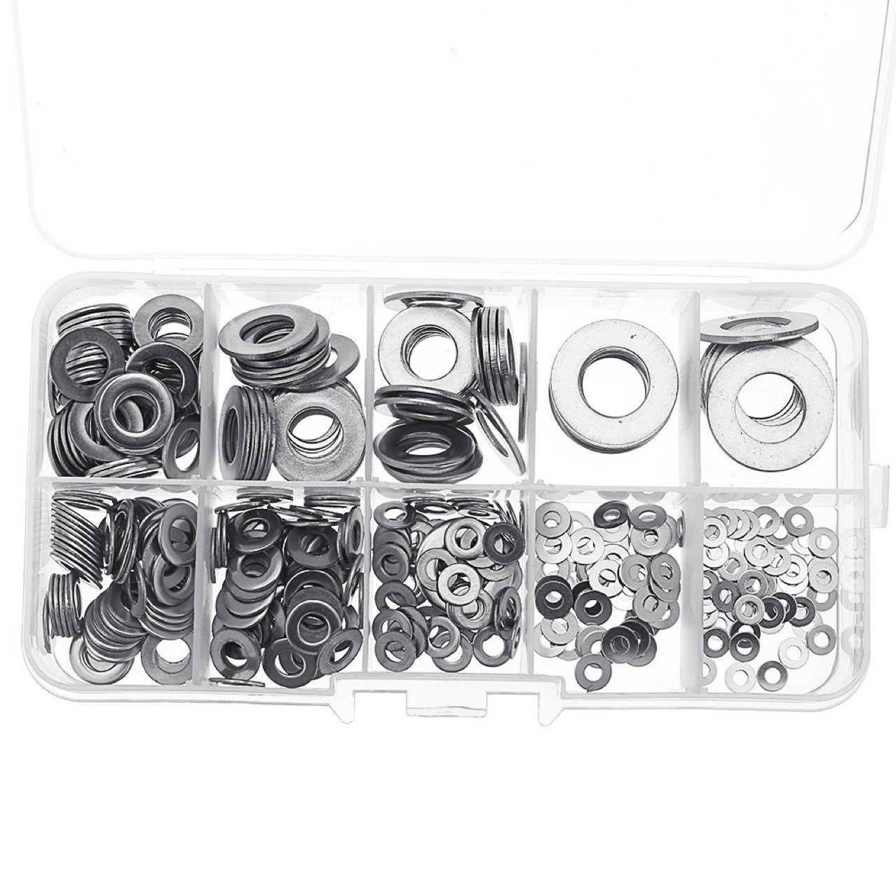 180Pcs M2/2.5/3/4/5/6/8/10 Cross-Border Supply Flat Washer Combination Set