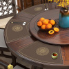 New Chinese -style leather pad waterproof oil -proof heat -proof table cushion cushion Hotel round table split meal cushion fan -shaped dustproof cushion