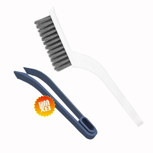 Home Cleaning Brush Bathroom Toilet Drainage No Dead Angle Cleaning Gap Brush Hard Hair Two-in-One Gap Brush 