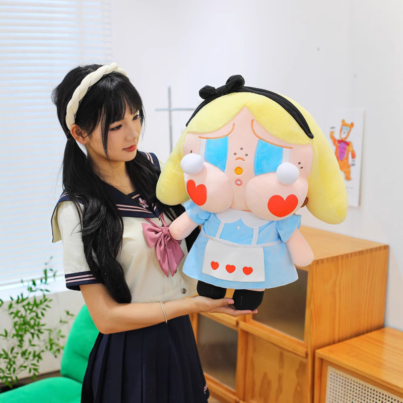 漫画泣いている赤ちゃんぬいぐるみ人形ガールハート人形かわいいデスクトップ装飾品周辺人形誕生日ギフト|undefined